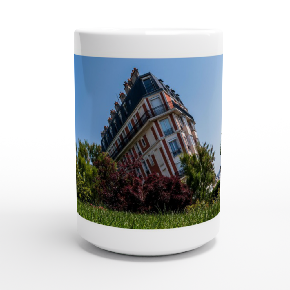 Large White Ceramic Mug - Grande tasse en céramique blanche